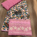 Pure Organza Beautiful Kalamkari Coral and Cream Saree