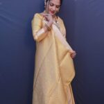 Latest Kanchipuram Pure Silk Handloom Cream Saree
