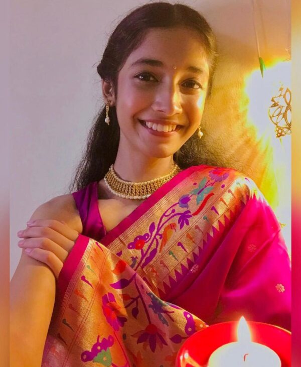 Magenta Paithani Saree