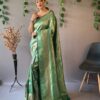 Designer Green Silk Saree