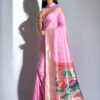 Beautiful Purple Paithani Silk Saree